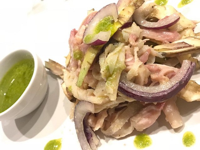 Tripe salad and Genoa’s Pesto