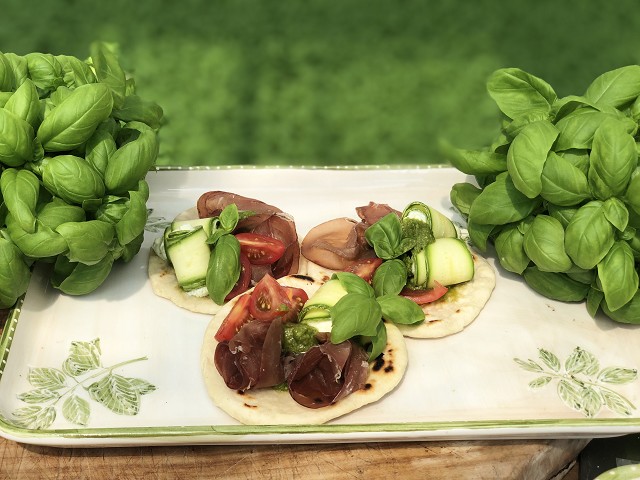 Mini piada leggera al Pesto di Pra’