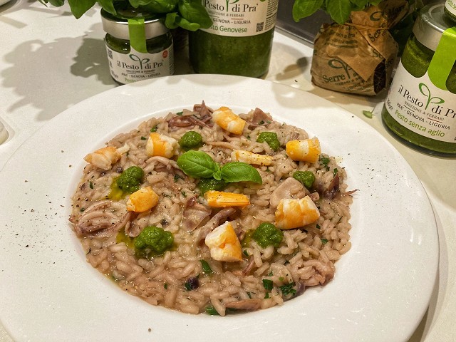 Risotto con i totanetti, mazzancolle e gocce di Pe