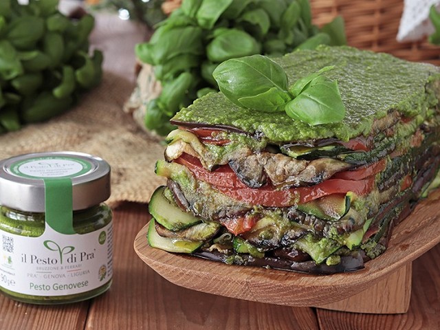Millefoglie di verdure al Pesto Genovese