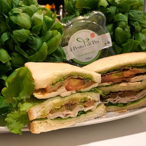 Pesto Club Sandwich