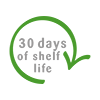 30 days of shelf life